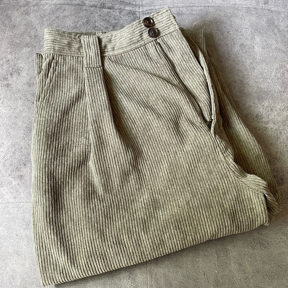 Madewell Green Corduroy Trousers Relaxed Fit